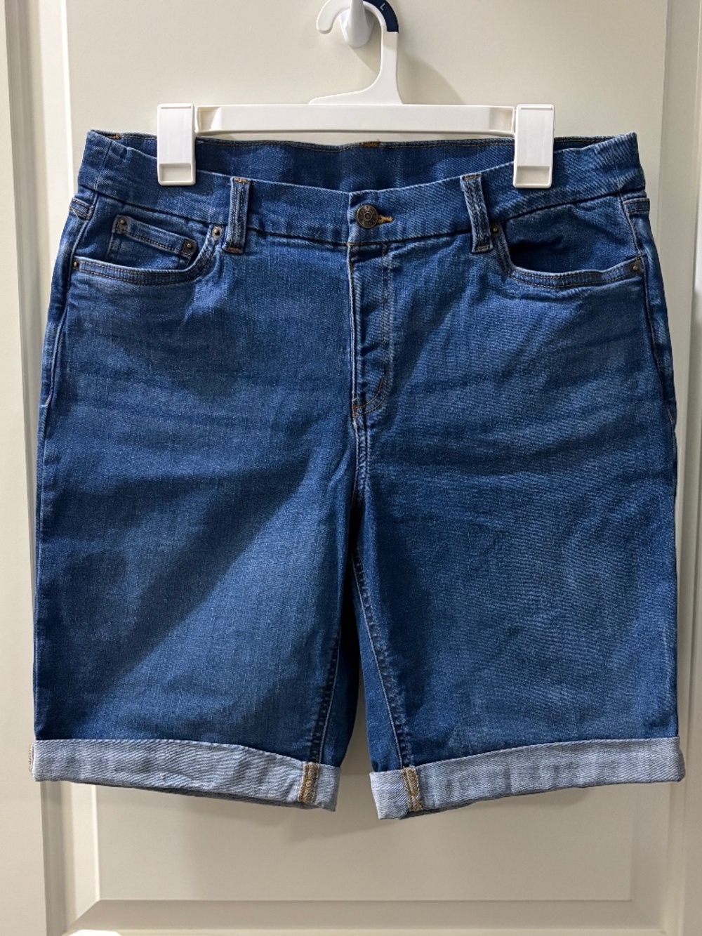 Denim & Co Cuffed Denim Shorts